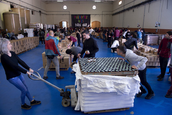 Auzolanean hasi da Errigoraren aurtengo kanpaina. (Iñigo URIZ / FOKU)