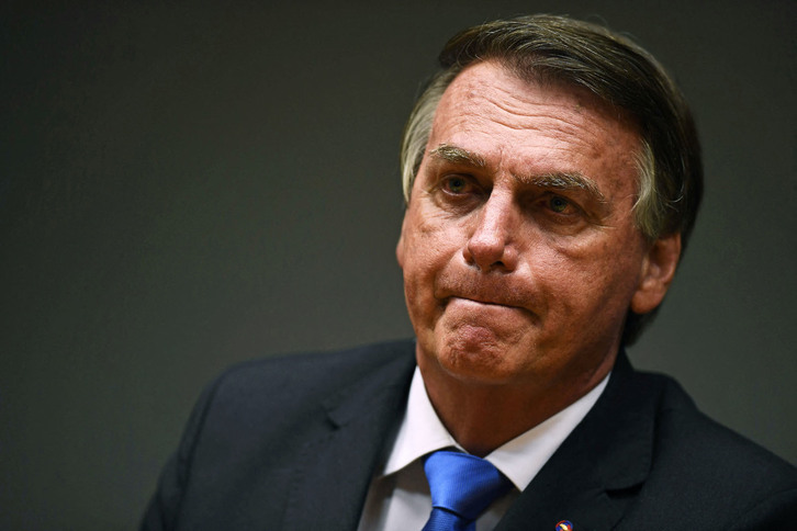 Bolsonaro, el pasado vienes en Brasilia. (Evaristo SA/AFP)
