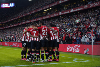 Uni Simón disputará su partido número 100 con el Athletic si juega ante el Espanyol. (Monika DEL VALLE / FOKU)