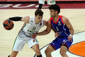 Mario Hezonja es el líder sobre la pista de ese equipo de «retales y exiliados» que conforma el Unics Kazan. (EUROLEAGUE.NET)