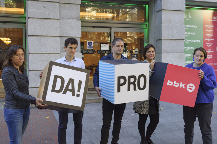 DA! PRO topagunearen aurkezpen ekitaldia Bilboko BBK Salan. (Aritz LOIOLA/FOKU)