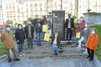 Literaktumen aurkezpena, asteazken honetan Donostian. (Gorka RUBIO/FOKU)