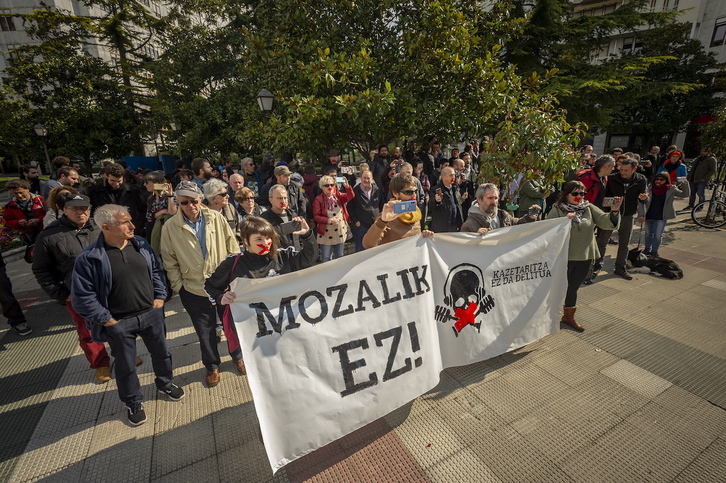 Foto de archivo de una movilización contra la Ley Mordaza. (Jaizki FONTANEDA/FOKU)