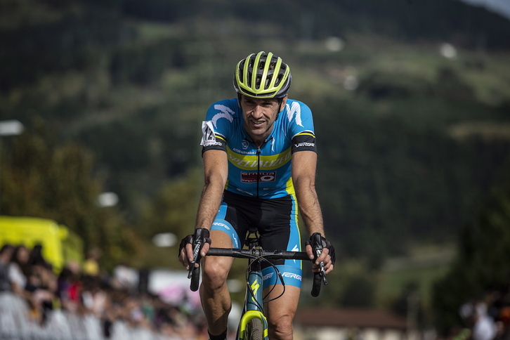 Aitor Hernández ha logrado su primera victoria de la temporada en Legazpi. (Aritz LOIOLA/FOKU)