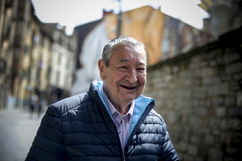 Txusta Gasteizko Alde Zaharrean 2017an. (Jaizki FONTANEDA/FOKU)