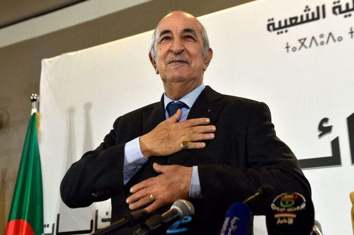 El presidente argelino, Abdelmedjid Tebboune. (Ryad KRAMDI/AFP)