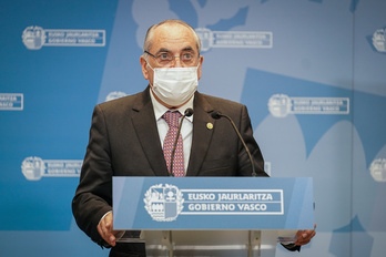 Iñaki Arriola, consejero de Planificación Territorial, Vivienda y Transportes. (Endika PORTILLO / FOKU)