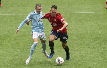 Unai García ha destacado que, ante grandes rivales, Osasuna ha demostrado que saber defender y hacerles daño. (Jagoba MANTEROLA/FOKU)