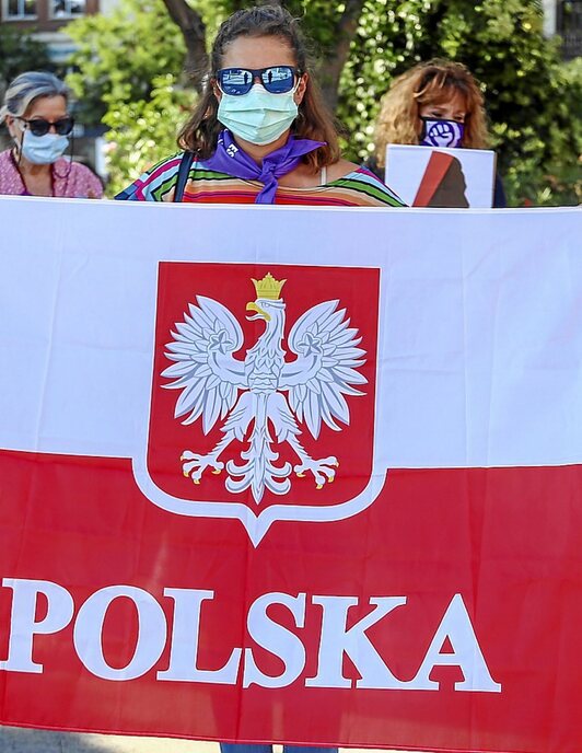 Poloniako emakumeen aldeko ekimena, Madrilen. (Ricardo RUBIO/EUROPA PRESS)