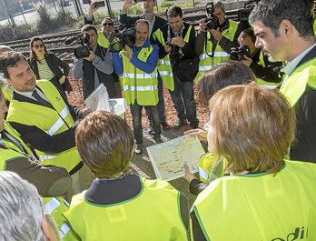 Visita institucional a las obras del TAV. 