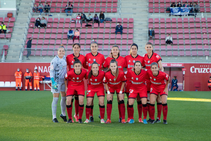 El once del Alavés en el Jesús Navas. (Deportivo Alavés)