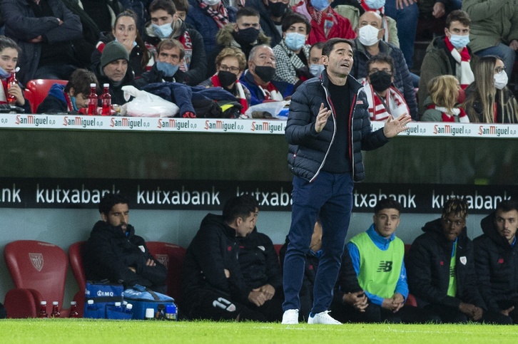 Marcelino Cadizen kontrako partidan. (Monika DEL VALLE / FOKU)