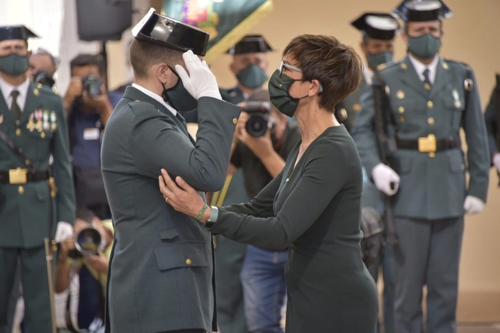 La directora general de la Guardia Civil, María Gámez, en acto celebrado en Málaga. (Guardia Civil/Europa Press)