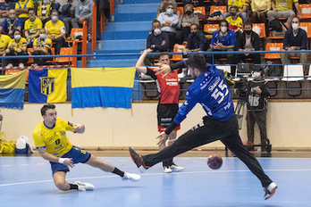 Bidasoa va a tener que afrontar una calendario apretado en los próximos días. (Gorka RUBIO/FOKU)