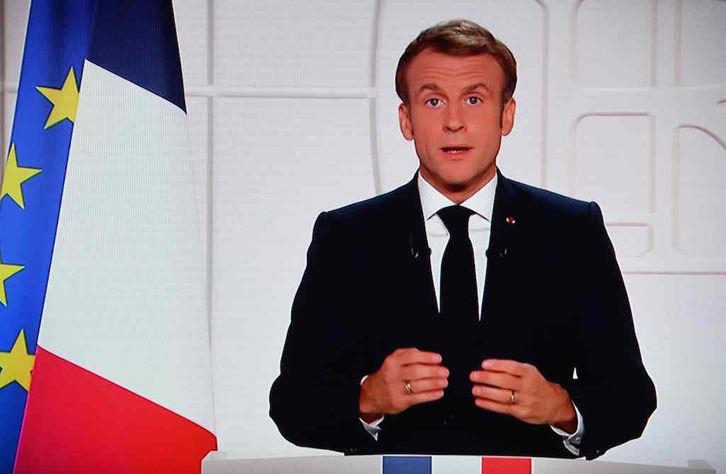 Emmanuel Macron se ha dirigido a la ciudadanía para pedir un esfuerzo «porque la pandemia no ha terminado». (Christophe ARCHAMBAULT/AFP) 