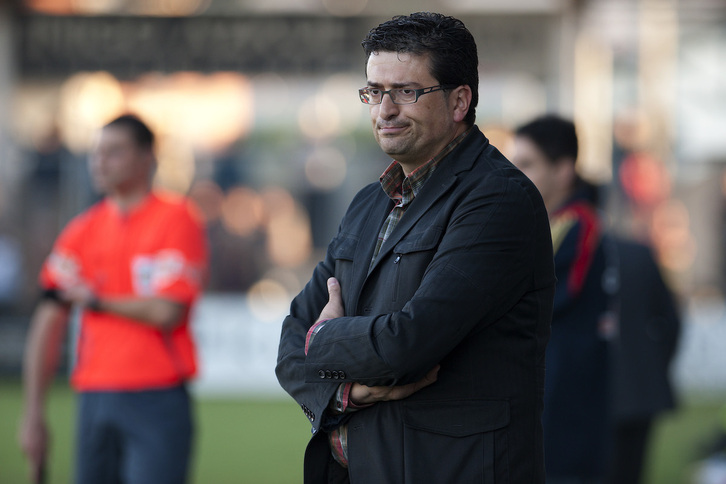Iñaki Alonso, en su etapa como entrenador del Real Unión. (Gari GARAIALDE/FOKU)