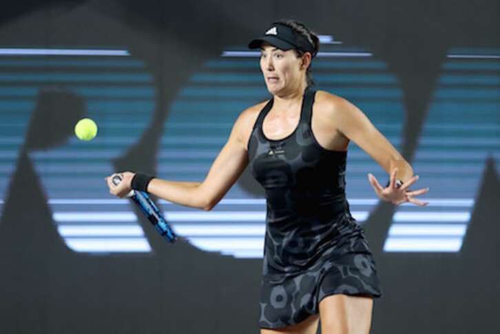 Muguruza ha perdido frente a Pliskova en su debut en la Akron WTA Finals. (Matthew STOCKMAN/AFP PHOTO)