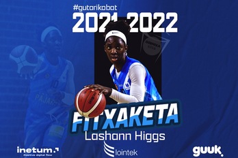 Lashann Higgs, Lointek Gernika Bizkaiaren jokalari berria. (GERNIKA)