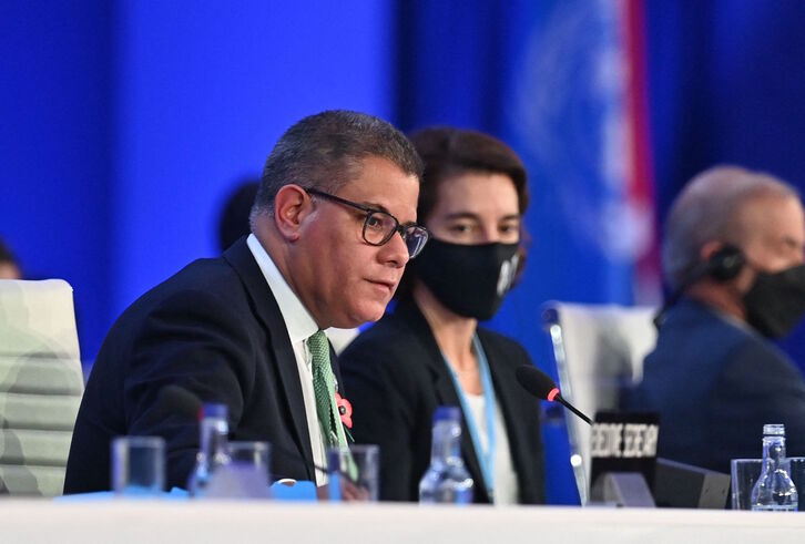 El ministro británico Alok Sharma es el presidente de la COP 26. (Paul ELLIS/AFP)