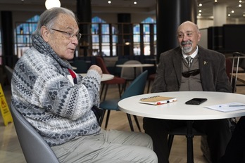 Joan Martínez-Alier y Antonio Valero. (Monika DEL VALLE/FOKU)