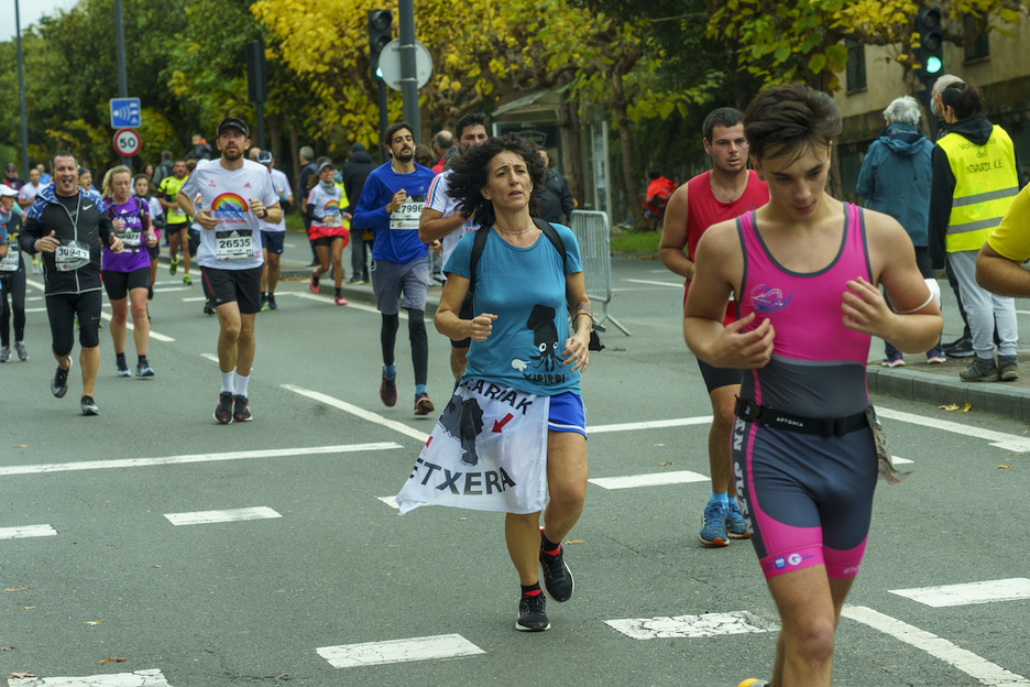 Euskal presoak etxera ekartzeko aldarria ere presente egon da. (Gorka RUBIO/FOKU)