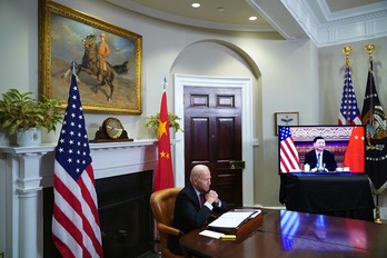Un momento de la cumbre, en una imagen suministrada por la Casa Blannca. (MANDEL NGAN-AFP) 