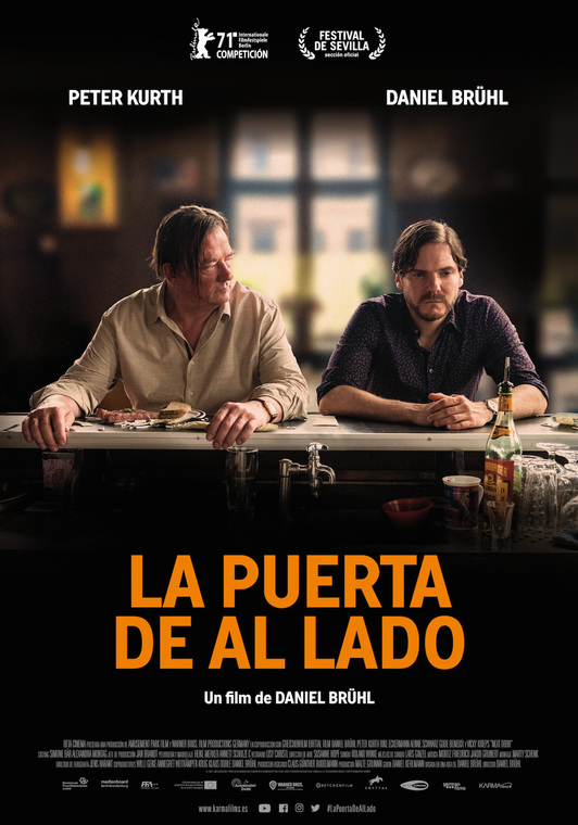 El duelo estelar entre Peter Kurth y Daniel Brühl, en el cartel. (NAIZ)