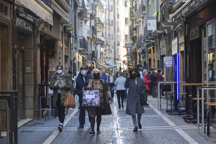 Nafarroa ha registrado un notable aumento de contagios en un día. En la imagen, Iruñea. (Idoia ZABALETA/FOKU)