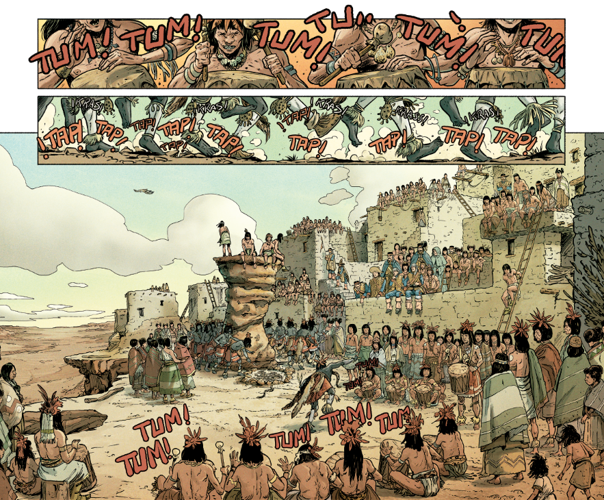 Oinarri historikoak ditu komikiak, nahiz eta fikzionatuta egon.