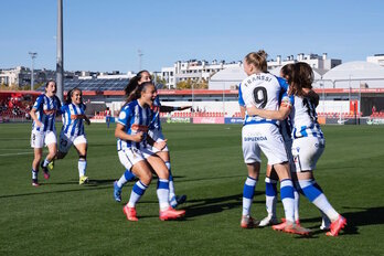 Las donostiarras llegan reforzadas al choque tras su victoria en la CD Wanda. (Real Sociedad)