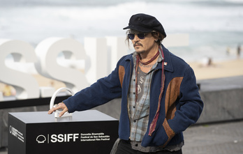 Zinemaldia no fue ajeno a esta polémica tras ser anunciado Johnny Depp como Premio Donostia. (Jagoba MANTEROLA-FOKU)