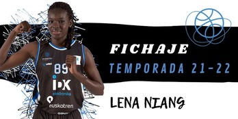 Lena Niang, IDK Euskotreneko jokalari berria (IDK EUSKOTREN)
