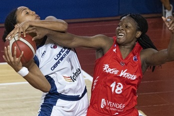 La Roche Vendeeren gaitasun fisikoari nola hala aurre egin beharko dio talde bizkaitarrak. (Monika DEL VALLE / FOKU)