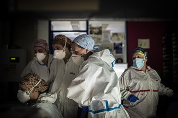 El 90% de las enfermeras del sector sanitario son mujeres.   Andoni LUBAKI | FOKU