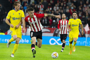 El Atheltic no quiere volver a repetir los mismos errores que cometió frente al Cádiz. (Monika DEL VALLE/FOKU)