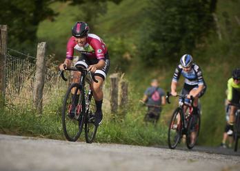 Tania Calvo se ha estrenado en la carretera este año con el maillot del Laboral Kutxa. (Fundación EUSKADI)