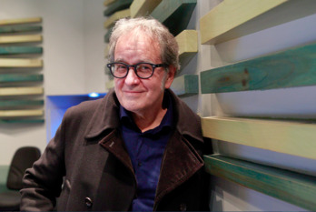 Ruper Ordorika, gaur, Elkarrek Donostian duen estudioan. (Maialen ANDRES/FOKU)