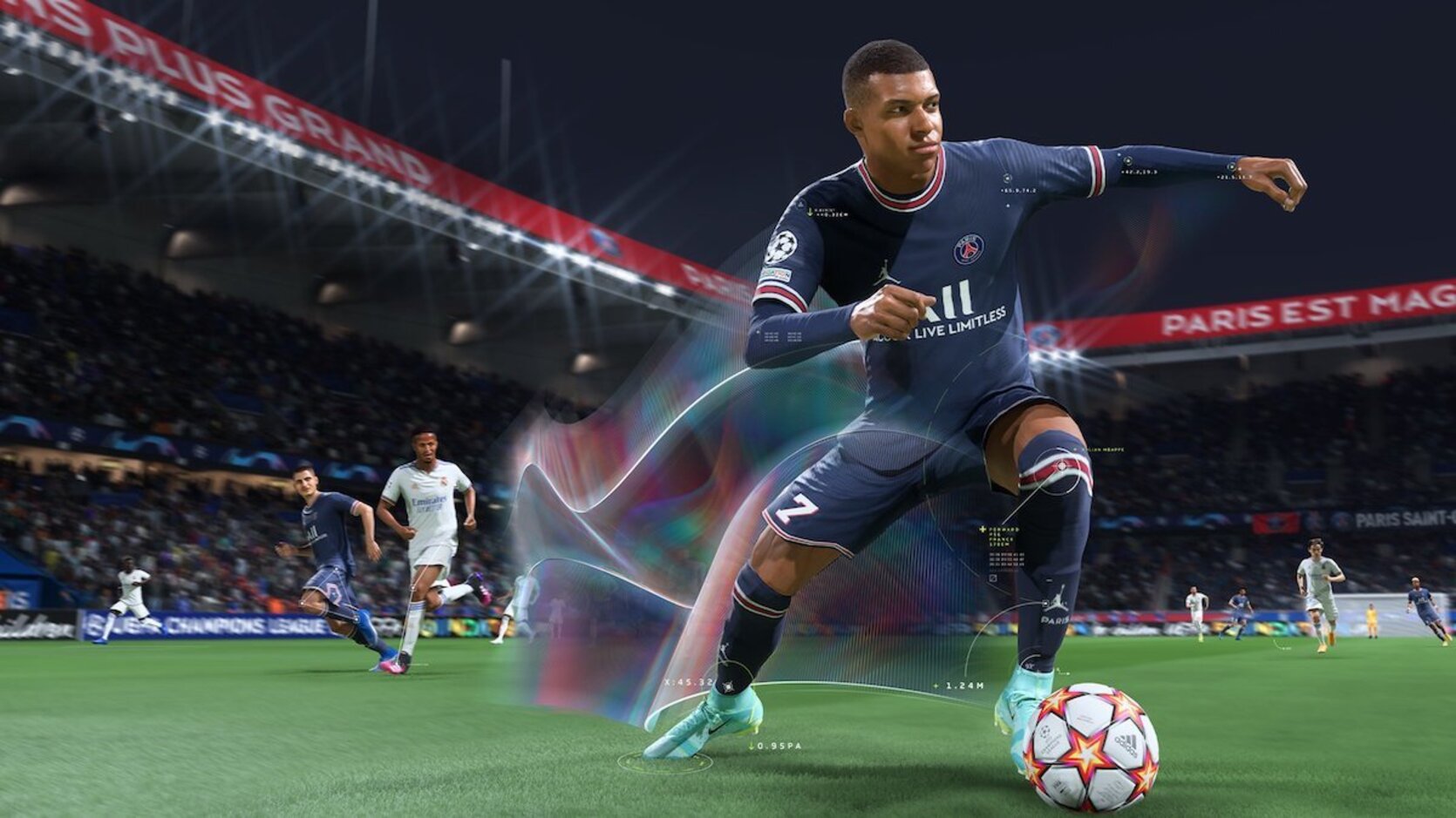Mbappe en el videojuego FIFA22. 