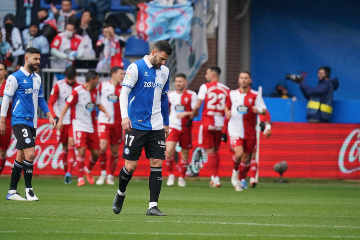 Santi Mina ha marcado el primer tanto del partido para el Celta. (FOKU)
