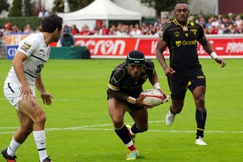 Azkeneraino sufritu behar izan du Biarritz Olympiquek Stade Françaisi irabazteko. (Bob EDME / FOKU)