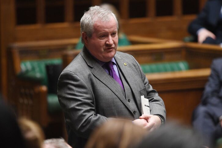 El líder del grupo parlamentario del SNP, Ian Blackford. (Jessica TAYLOR/AFP)