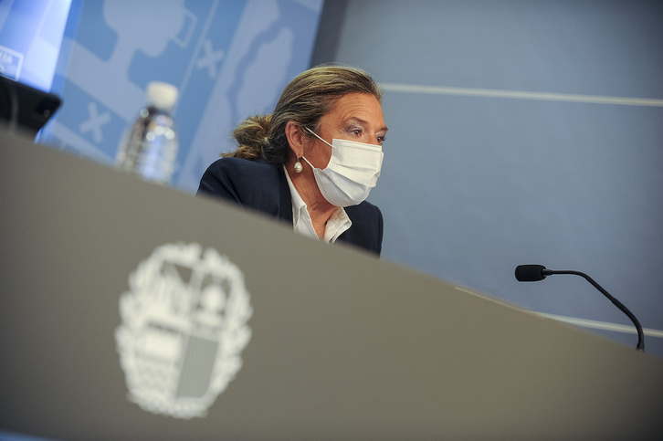 La consejera de Salud del Gobierno de Lakua, Gotzone Sagardui. (Jaizki FONTANEDA / FOKU)