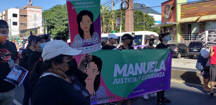 Movilización para pedir justicia por «el caso Manuela». (Agrupación Ciudadana por la Despenalización del Aborto)