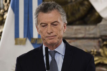 Imagen de archivo del expresidente argentino Macri en 2019. (Juan MABROMATA/AFP)