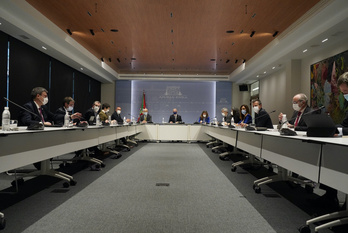 Reunión del LABI en Gasteiz. (Raul BOGAJO/FOKU)