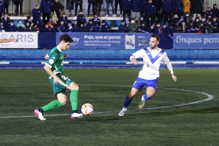 El Amorebieta ganó en Barcelona el miércoles y ahora quiere repetir, celebrando su primer triunfo a domicilio en Liga. (SD Amorebieta)