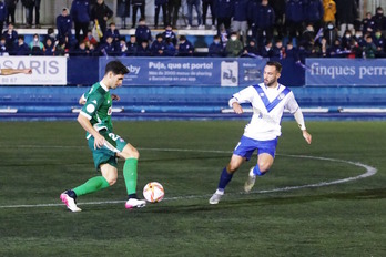 El Amorebieta ganó en Barcelona el miércoles y ahora quiere repetir, celebrando su primer triunfo a domicilio en Liga. (SD Amorebieta)
