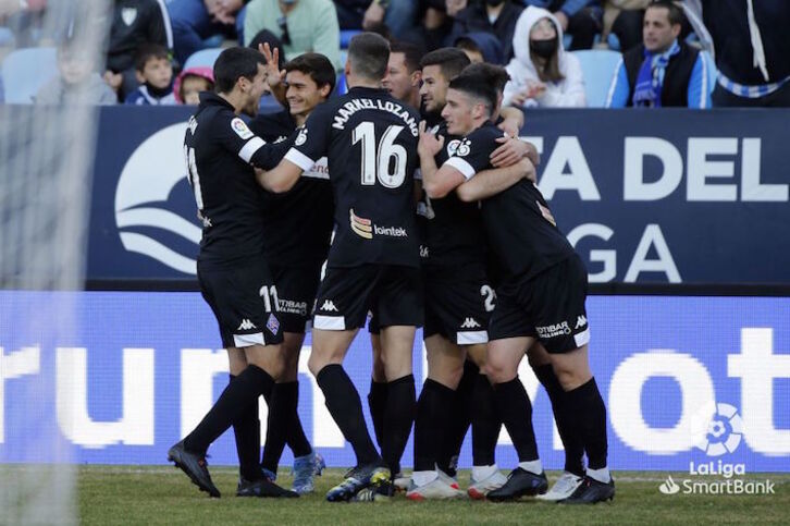 Zornotzarrek hamargarren minutuan ospatu dute Gururen lehen gola. (LALIGA)