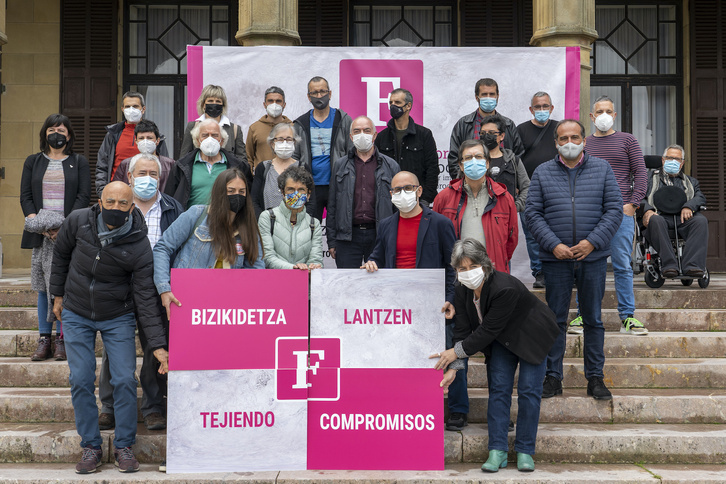 Foro Sozial Iraunkorrak egindako agerraldi bat. (Gorka RUBIO/FOKU)