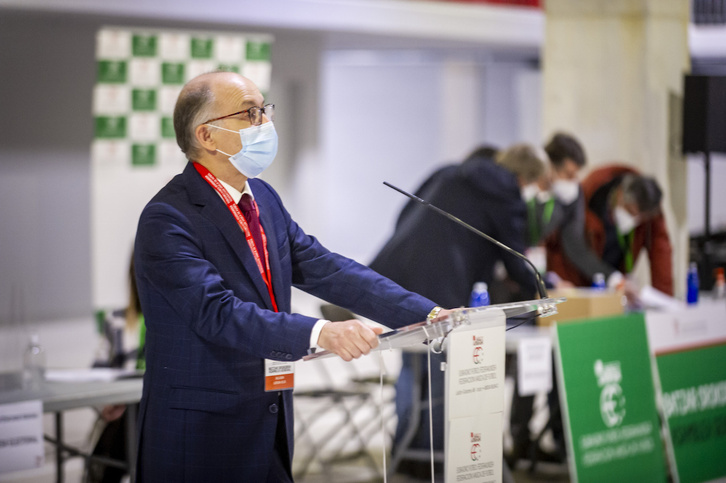 Javier Landeta, Euskadiko Federazioko presidentea (Jaizki FONTANEDA / FOKU)